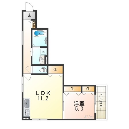 クリエオーレ川田の物件間取画像